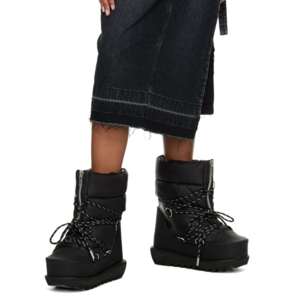 SACAI Hiking Black Snow Boots Size 37 - Picture 16 of 16